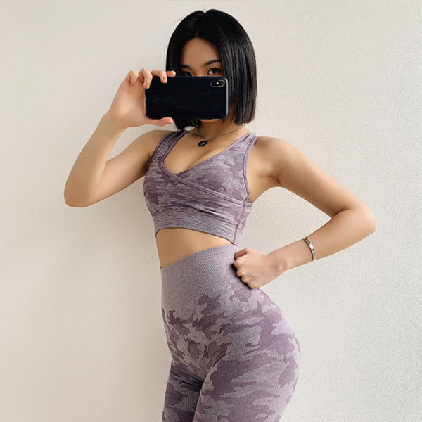 camo yoga set