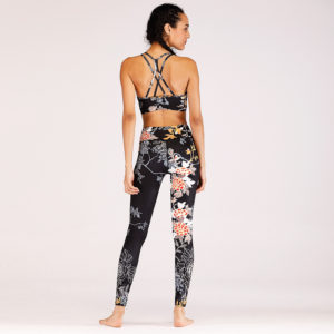 flower pattern comfortable workout clothes