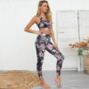 flower patten fitness wear