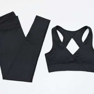 black gym wear