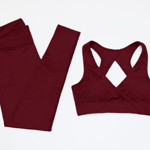 red gym wear