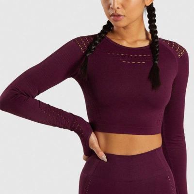 thumb hole crop top